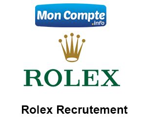 recrutement rolex suisse|rolex.com.